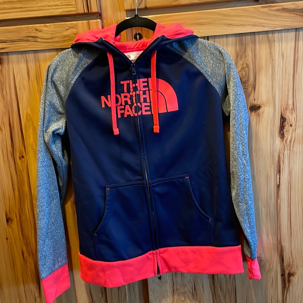 The North Face zipper hooded sweatshirt